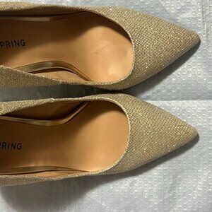 call It spring gold heels